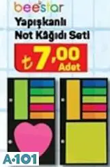 BEESTAR YAPIŞKANLI NOT KAĞIDI SETİ BEESTAR YAPIŞKANLI NOT KAĞIDI SETİ